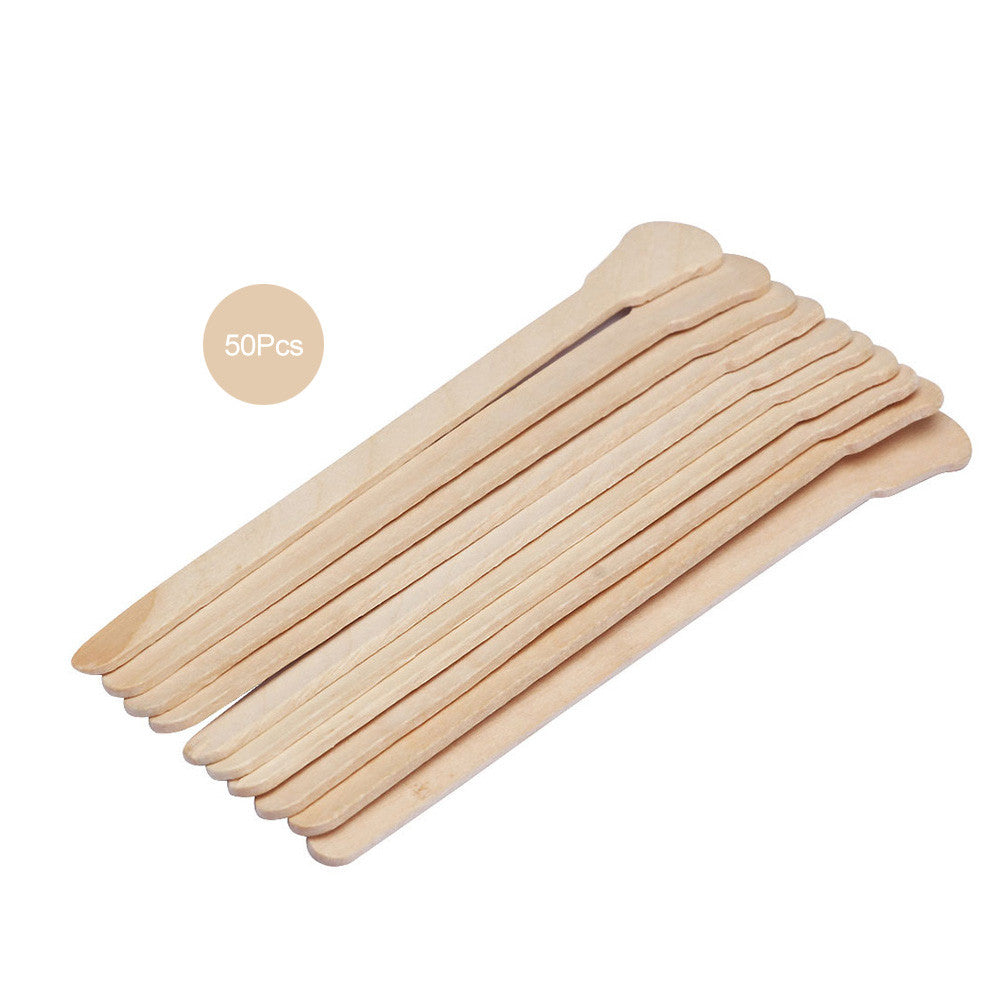 50Pcs Hair Removal Wooden Sticks Disposable Body Hair Removal Wax Sticks Waxing Sticks Hair Removal Tool
