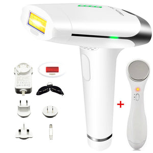 Laser Hair Removal Machine With Portable Beauty Instrument Set Painless Laser Epilator & Anti-Ageing Facial Skin Appliance Kit Permanent Hair Removal Device Electric Body Hair Trimmer & Facial Massager